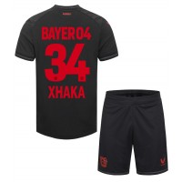 Bayer Leverkusen Granit Xhaka #34 Hjemmedraktsett Barn 2023-24 Kortermet (+ Korte bukser)
